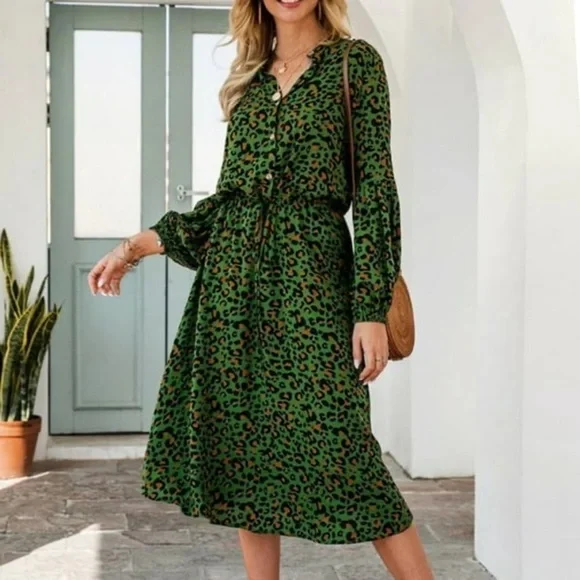 Beautiful Kimber Leopard Dress - Picture 3 of 13